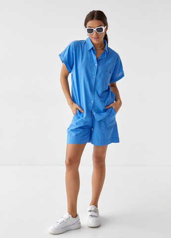 Жіночий літній костюм шорти та сорочка No.77 fashion (260214571)