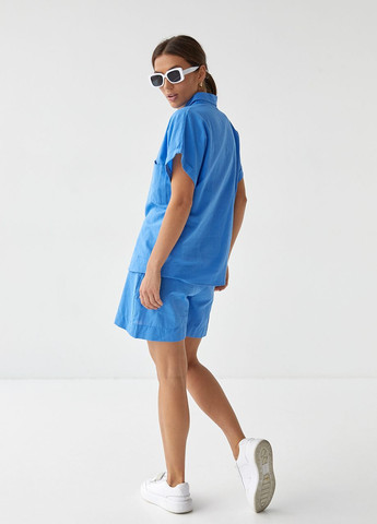 Жіночий літній костюм шорти та сорочка No.77 fashion (260214571)