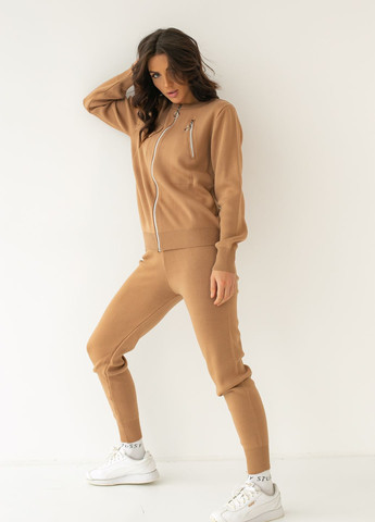 Женский трикотажный комплект: кофта на замке и штаны Sobe (260214200)