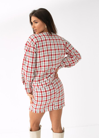 Жіночий костюм у клітку в стилі Шанель Sobe (260213822)