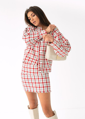 Жіночий костюм у клітку в стилі Шанель Sobe (260213822)
