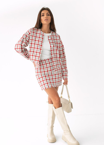 Жіночий костюм у клітку в стилі Шанель Sobe (260213822)