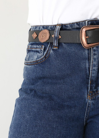 Джинсы женские темно-синие вареные МОМ с высокой посадкой MOM Cracpot - (260194235)