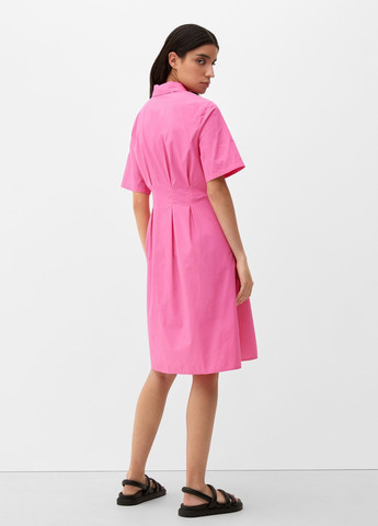 Розовое кэжуал платье S.Oliver однотонное