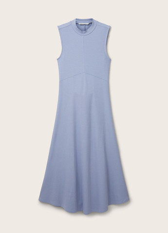 Голубое кэжуал платье Tom Tailor однотонное