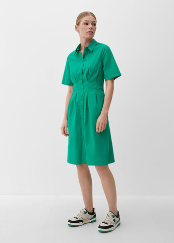 Зеленое кэжуал платье S.Oliver однотонное