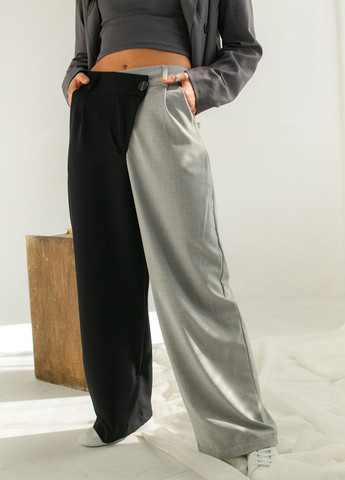 Двухцветные брюки с боковым гульфиком PERRY (260196976)