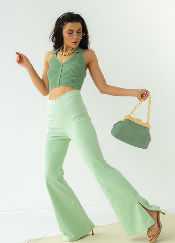 Брюки клёш украшены металлическим кольцом на поясе PERRY (260196789)