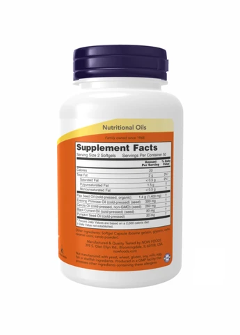 Omega 3-6-9 1000 mg - 100 sgels Now Foods (260196207)