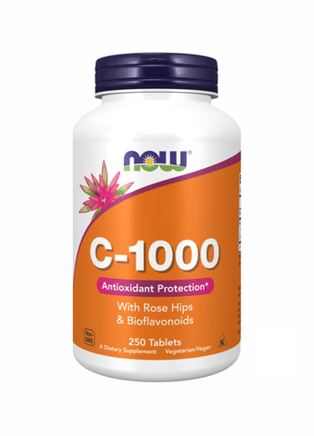 Вітамін C-1000 RH NO TR - 250 tabs Now Foods (260196194)