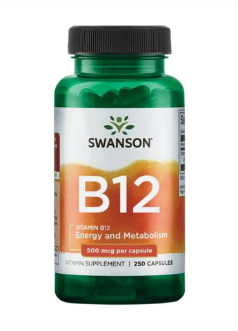 Vitamin B12 500 mcg - 250caps Swanson (260196305)