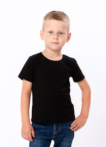 Чорна літня футболка для хлопчика чорний носи своє (6021-036-4-v4) Носи своє