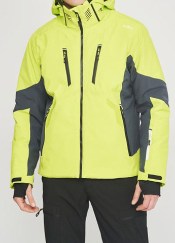 Желтая лыжная куртка Man Jacket Zip Hood CMP (260211181)