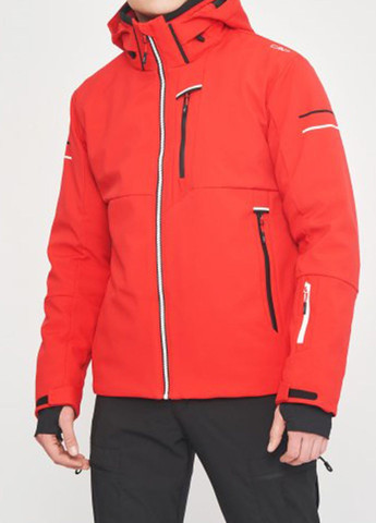 Красная лыжная куртка Man Jacket Zip Hood CMP (260211205)