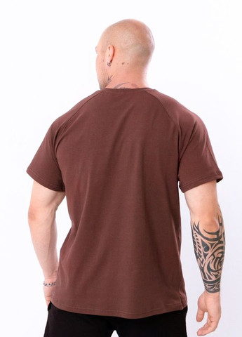 Коричневая футболка-реглан чоловіча коричневий носи своє (8011-036-v8) Носи своє