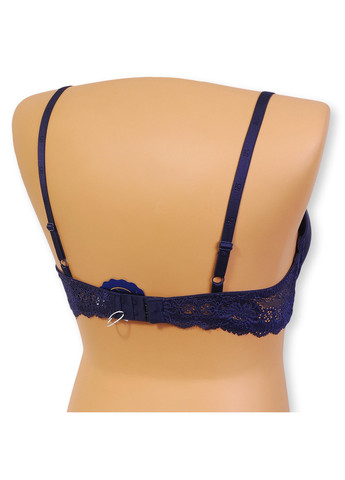 Синий бюстгальтер с push-up Leilieve с косточками