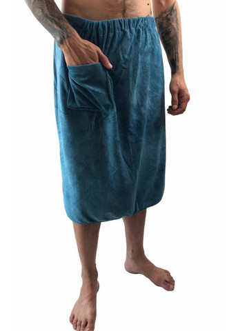 Homedec мужское полотенцеюбка для бани из микрофибры, 150х70 см. однотонный бирюзовый производство - Турция