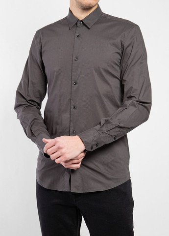 Серая кэжуал рубашка Antony Morato