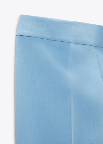 Голубые классические демисезонные брюки Zara