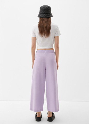 Фиолетовые кэжуал летние брюки S.Oliver