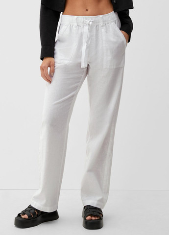 Белые кэжуал летние брюки S.Oliver