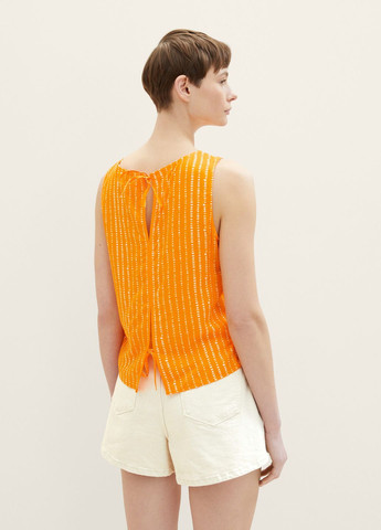 Оранжевая блуза Tom Tailor