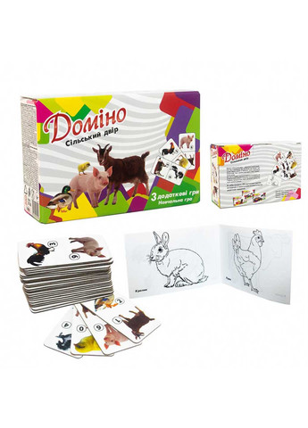 Настольная игра Домино "Сельский двор" Strateg (260268313)