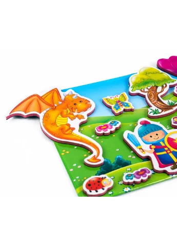 Настільна гра Магнітна гра. Принцеса та лицар Vladi toys (260268141)