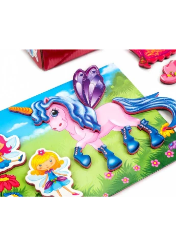 Игра настольная "Магнитная игра. Феи и единорог" Vladi toys (260268154)