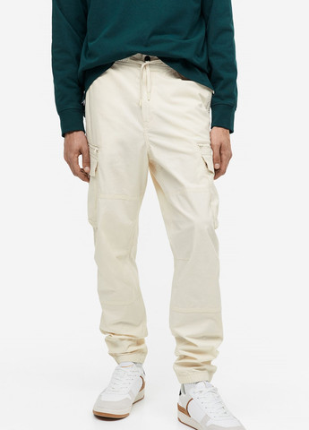Молочные спортивные демисезонные брюки H&M