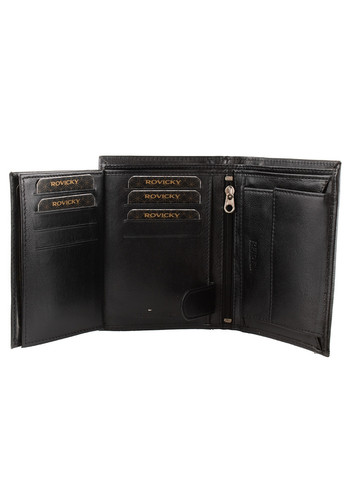 Чоловічий шкіряний гаманець 9,5х13х2,5 см Rovicky (260329637)