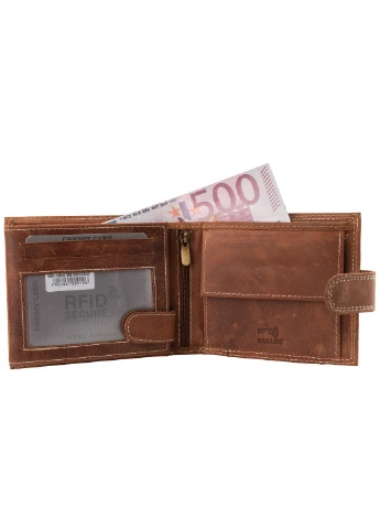 Чоловічий шкіряний гаманець 12х10,5х3 см DNK Leather (260330345)