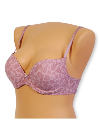 Бузковий бюстгальтер з push-up Miledi з кісточками