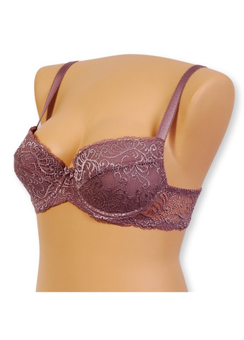 Кофейный бюстгальтер с формованной чашкой Miledi с косточками