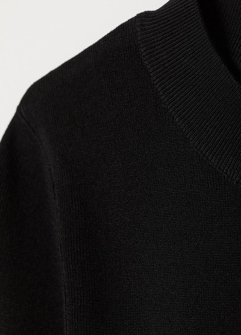 Чорна кежуал сукня з віскози H&M однотонна