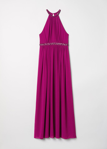 Рожева кежуал сукня максі H&M однотонна