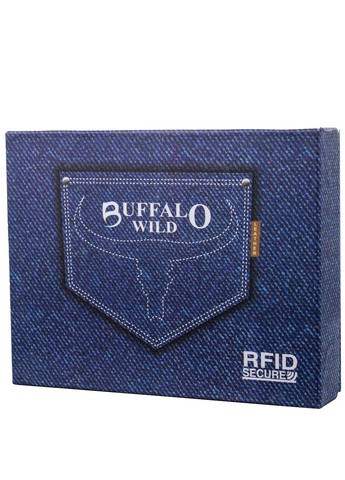 Кожаный мужской кошелек 10х13х2,5 см Buffalo Wild (260285549)