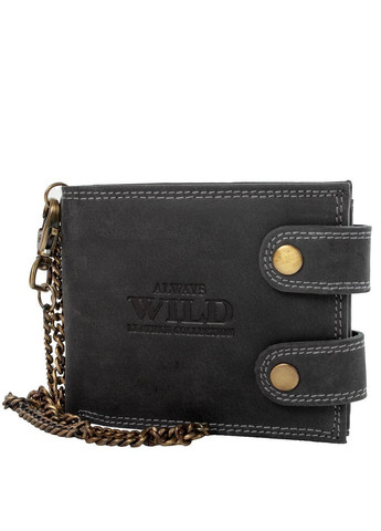 Шкіряний чоловічий гаманець 12х10х2 см Always Wild (260285560)