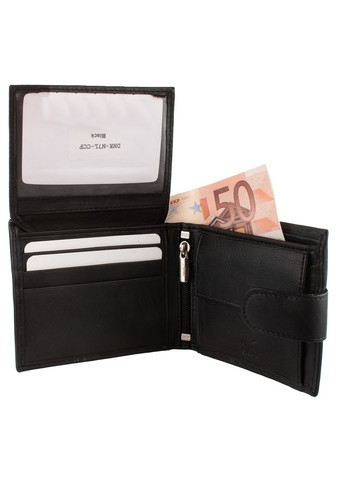 Шкіряний чоловічий гаманець 11х9х3 см DNK Leather (260285494)