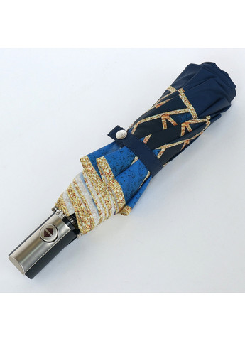 Синий складной женский зонт автомат 102 см Trust (260285409)