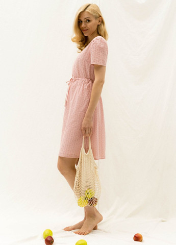 Розовое повседневный платье Liton однотонное