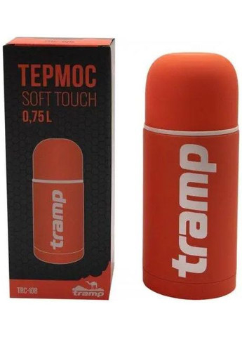 Термос Soft Touch 0,75 л Оранжевый TRC-108-orange Tramp (260341329)