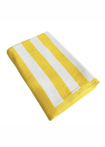 Lovely Svi полотенце xxl (90 на180 см) - хлопок велюр/махра - банные пляжные в басейн бело - жёлтый полоска желтый производство - Китай
