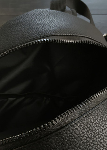 Чоловічий рюкзак з екошкіри чорного кольору повсякденний універсальний, рюкзак для ноутбука No Brand premium (260341344)