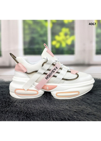 Кросівки жіночі демісезонні на об'ємній підошві Violeta білі демісезони (260376026)