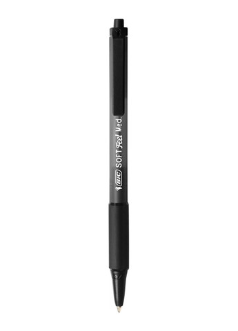 Набір кулькових ручок Soft Feel Clic Grip Чорний 1 мм 12 шт Bic 70330914360 (260342422)