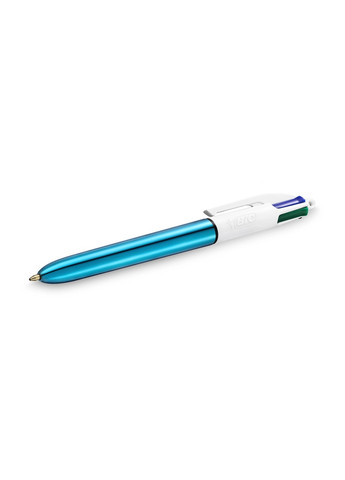 Набір кулькових ручок 4 Colours Shine Blue 1 мм 12 шт Bic 3086123494893 (260342463)