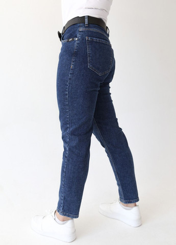 Джинси жіночі МОМ темно-сині з варінням MOM Angelina Mara - (260341225)