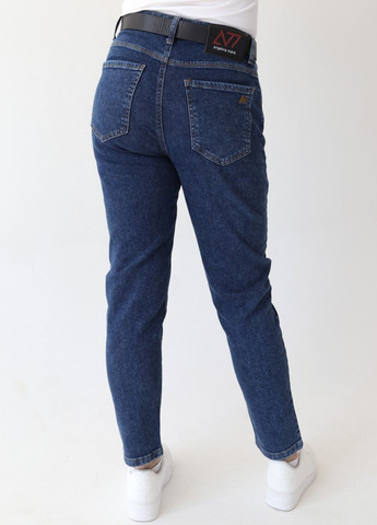 Джинси жіночі МОМ темно-сині з варінням MOM Angelina Mara - (260341225)