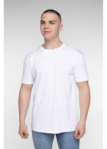 Біла футболка однотонна Stendo